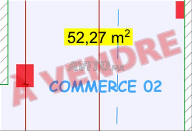 À VENDRE – Local commercial de 52,27 m² à Témara