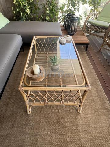 Table basse rotin - 2