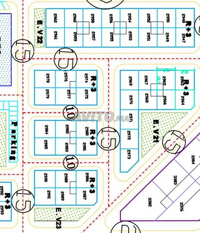 2 lots terrains 150 m² Al Hadika 1 Kénitra