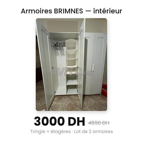 2 Armoires IKEA BRIMNES 2 portes - blanc - 2