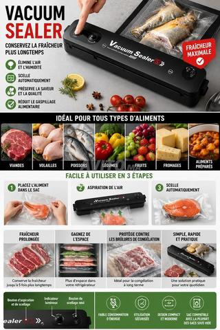 Machine sous vide et scelleuse de sacs