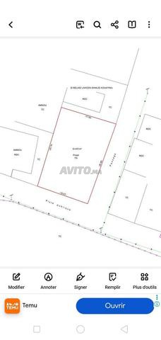 Terrain à Vendre 451m² (2 Façades) Proche Océan Atlantique (Région Massa / Agadir)