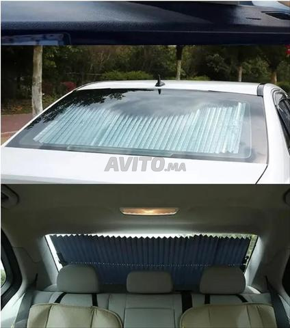 Pare-soleil rétractable pour vitre arrière de voiture - 2