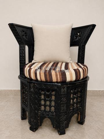 Salon marocain traditionnel en bois sculpté - 2