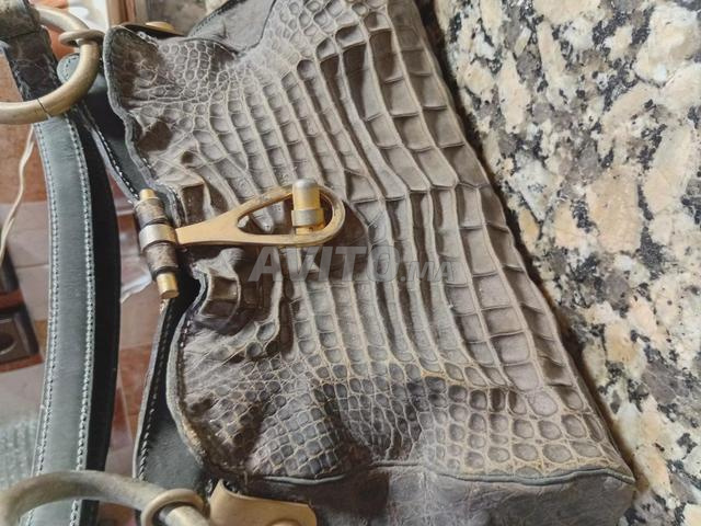 Sac à main femme vrai crocodile française 1950 - 2