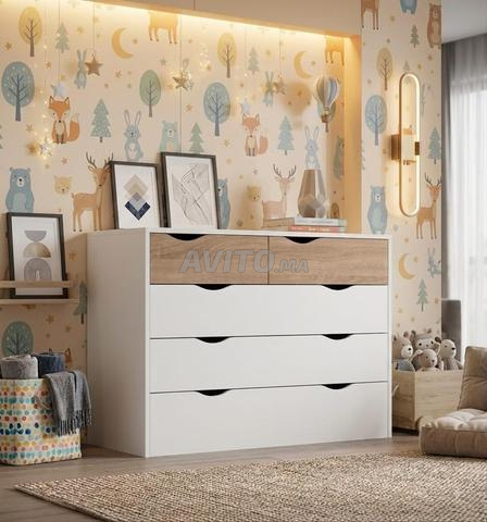 🌸commode 5 tiroirs 🌸 commode pour vêtements d'enfants - 2
