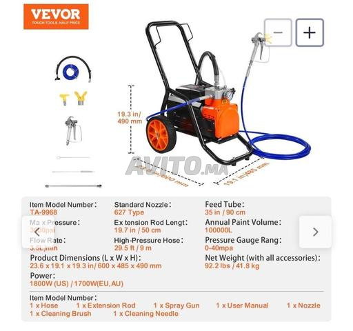 Pulvérisateur de peinture VEVOR sans air - 2