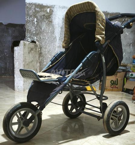 Poussette extérieure pour enfants 🇪🇺 avec grandes roues pliables - 2