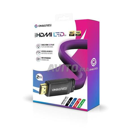 Câble HDMI 2.1 Oniverse 8K Gaming LED - 2