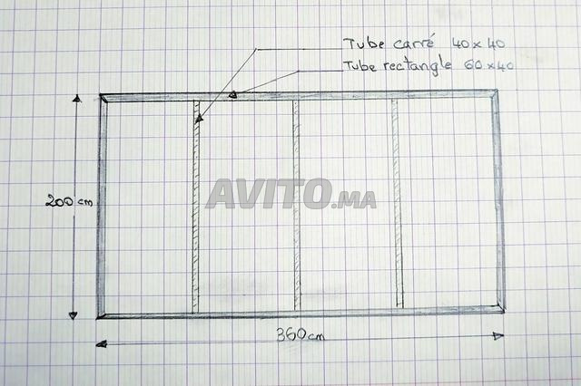 2 Paravents (360x200) cm 1300 dh / panneau - 2