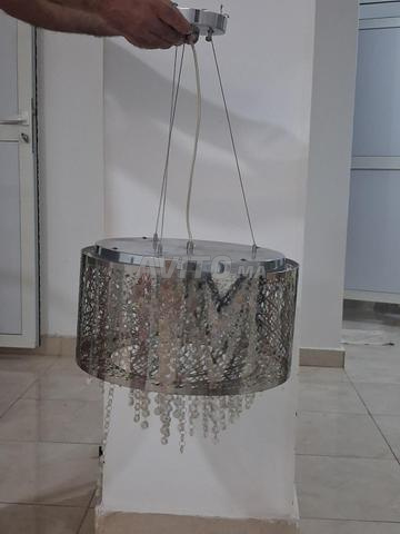 Lustre cristal neuf avec 2 appliques - 2