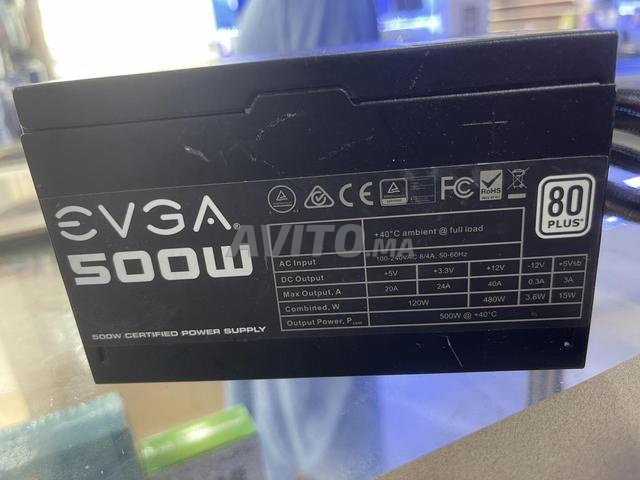 Boitier alimentation PC EVGA 500W – 80 PLUS - 2