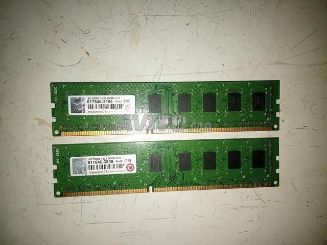 Vente Flash ⚡ Barrettes RAM 2 X 4Go DDR3 - 2