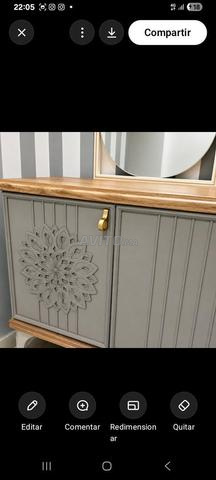 Buffet élégant avec 2 miroirs - style moderne chic - 2