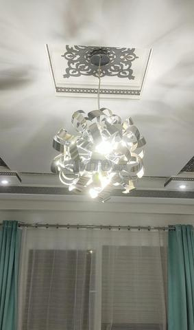Lustre décoratif argenté - 2