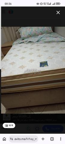 مرتبة وإطار سرير مع تخزين 120 سم × 190 سم - 2