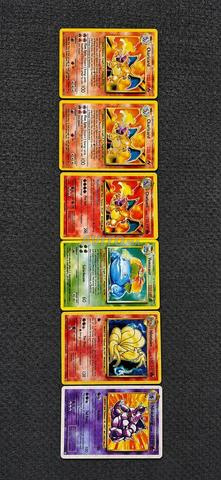 Lot de 6 cartes Pokémon vintage Collection