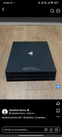Je vends PS4 Pro 4K 1 To Kénitra 2 manettes 2 jeux
