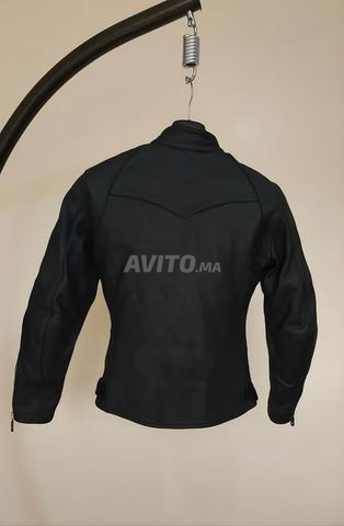 Veste moto en cuir véritable Spyke (Taille S) - 2