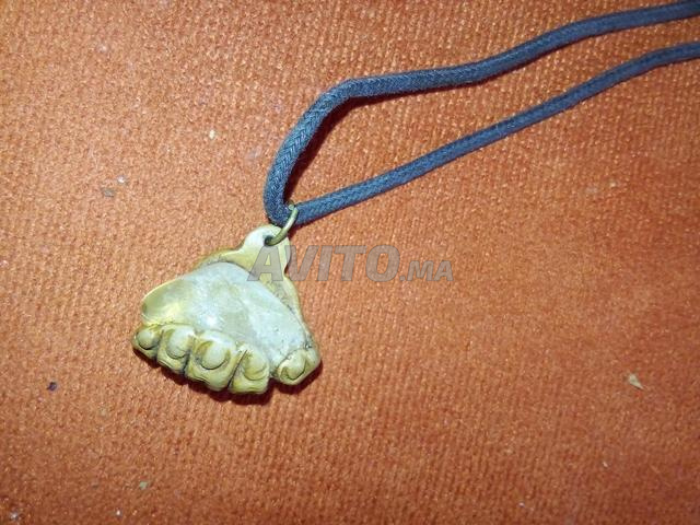 Pendentif collier citrine vintage