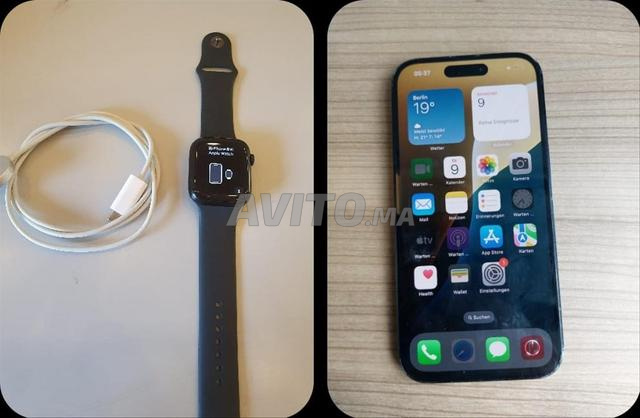 Pack iPhone 15 128 Go et Apple Watch 7 45 mm