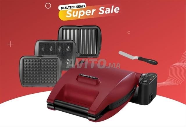 Lagrange Gaufrier Premium Rouge Professionnel