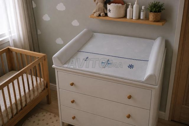 Table à langer bébé avec matelas – Bon état - 2