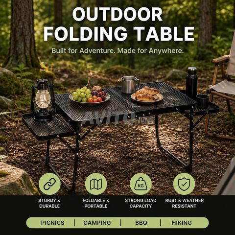 Table pliante pour sorties, excursions et maisons - 2