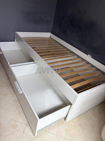 سرير فردي مع درج مزدوج BRIMNES IKEA - 2