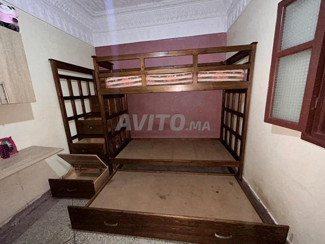 🛏️ Lit superposé en bois à vendre - 2
