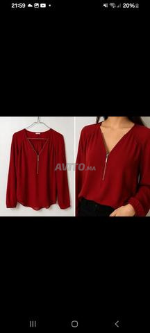 Blouse rouge Promod pour femme, très bon état
