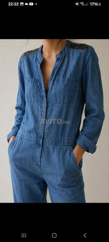 Combinaison femme Promod bleue