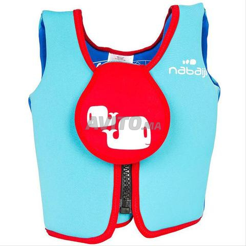 Gilet de natation mousse bleu-rouge - 2