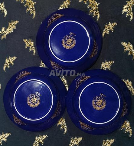 Trois plats de paon libre - 2