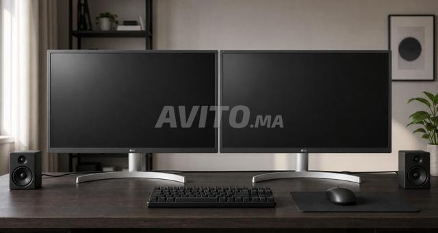 2 MONITEURS LG 27UL500-W — 27 4K UHD IPS HDR10