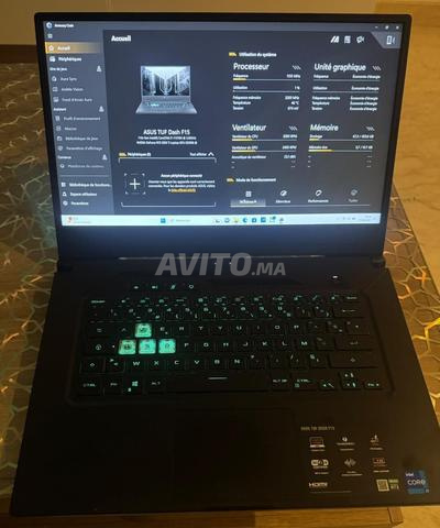 ASUS TUF F15 – معالج i7 / RTX 3050 Ti / 16 جيجابايت رام / SSD 512 جيجابايت