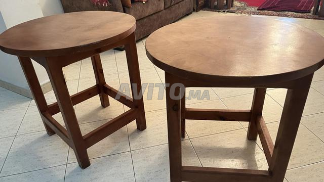 طاولتان دائريتان خشبيتان – 250 درهم - 2