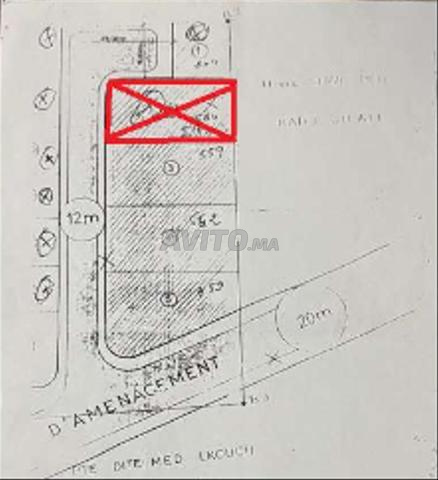 Terrain Titré, Zone Villa, 518 m² à Sidi Bouzid - 2