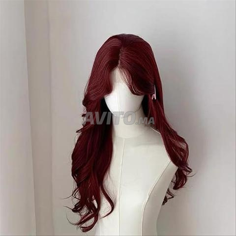 شعر مستعار طويل أحمر أكاجو بمظهر طبيعي - 2