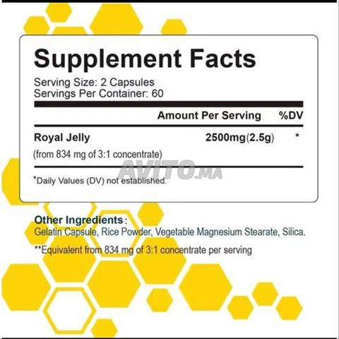 Gelée royale 2500mg 120 Capsules - 2