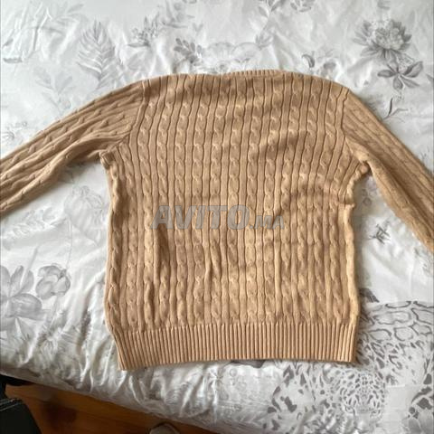 Sweat-pull Poloralphlauren marron logo blanc XL - 2