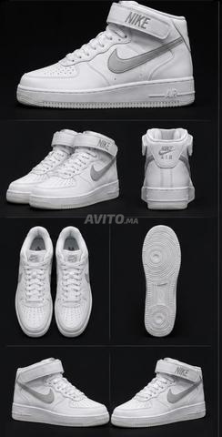 Nike Air Force 1 Mid – Blanc/Gris - 2