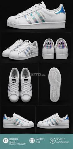 Adidas Superstar – Blanc/Iridescent ✨ - 2