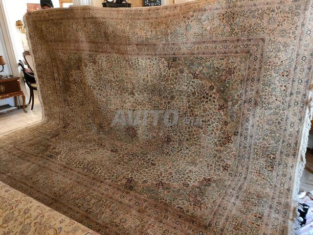 Prestigieux tapis persan en soie, d'origine Isfahan - 2