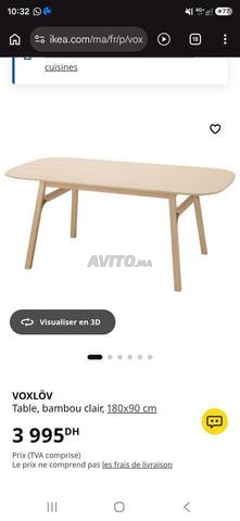 Table Ikea en bambou