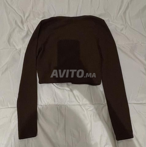 Boléro marron pour femme, taille XS - 2