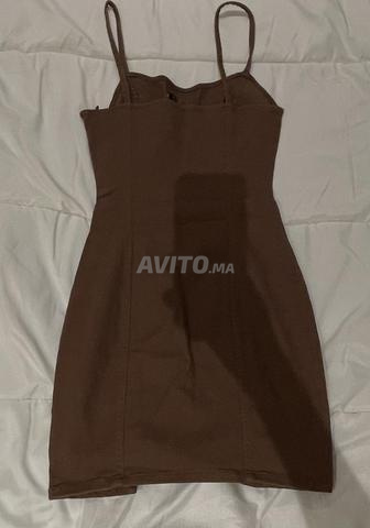 Robe marron pour femme, taille S - 2