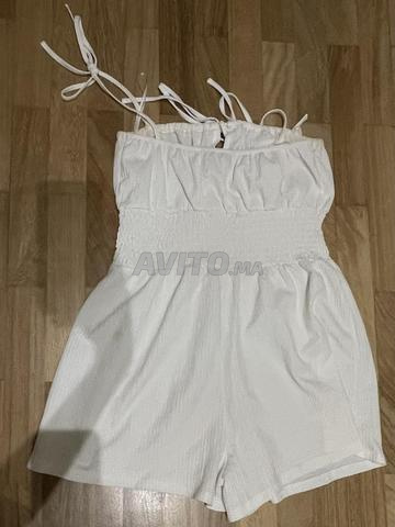 Combinaison blanche pour femme, taille S - 2