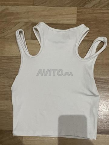 Débardeur blanc pour femme, taille XS - 2