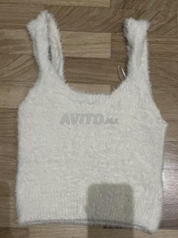 Débardeur blanc cassé pour femme, taille S - 2